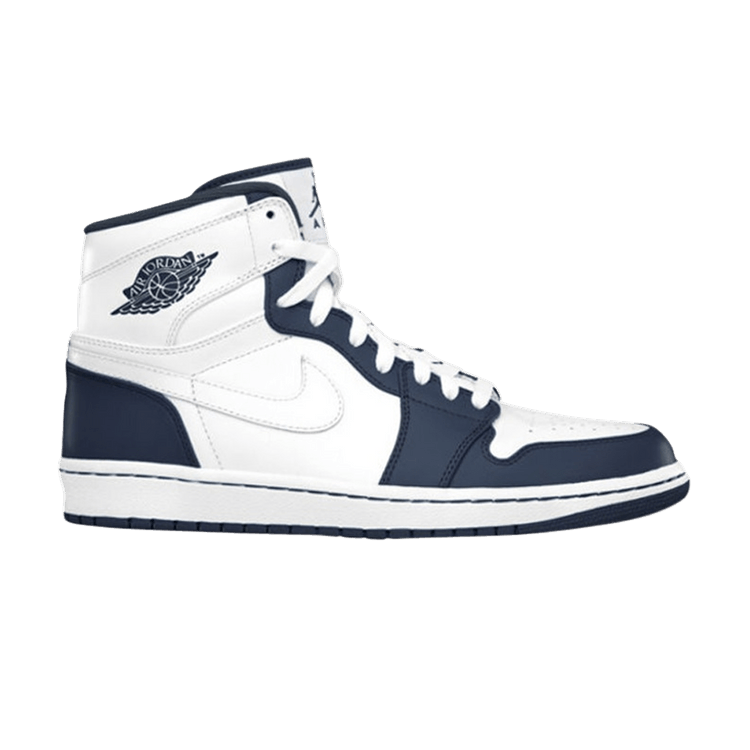 Jordan 1 white and navy blue store