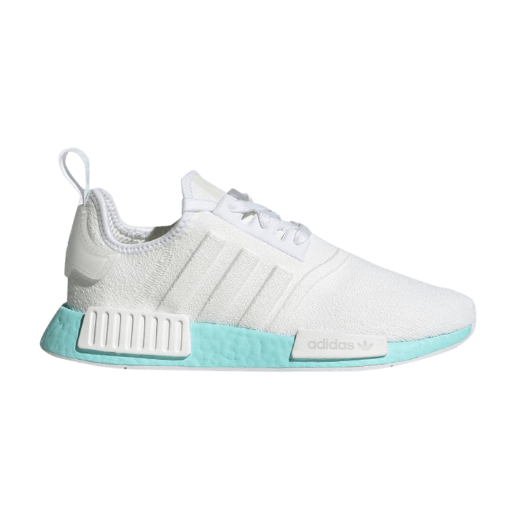 Womens nmd r1 athletic shoe  white  clear aqua hotsell