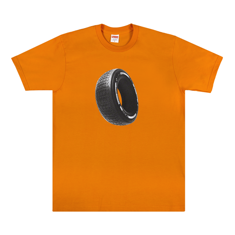 Supreme Tire Tee 'Orange' GOAT
