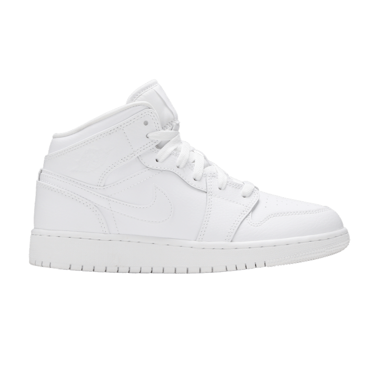 Jordan 1 mid gs white best sale