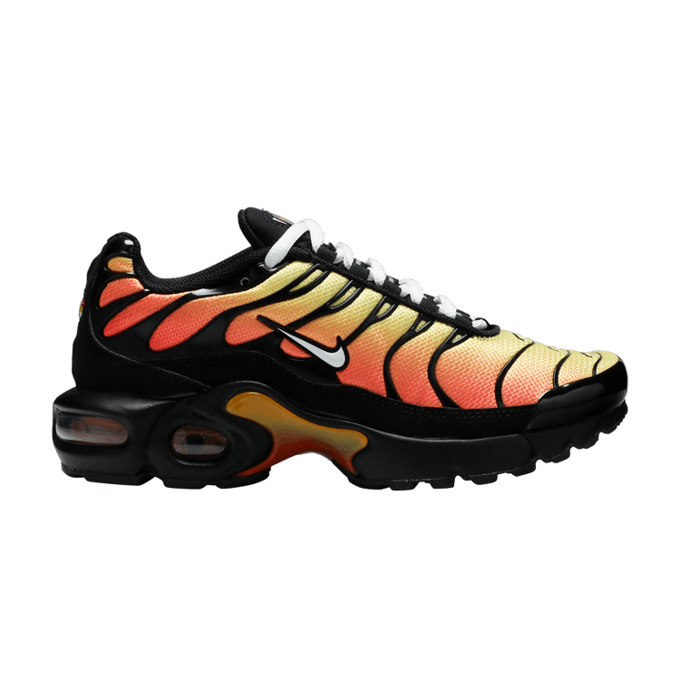 Air max plus black/white/pure platinum/habanero best sale red
