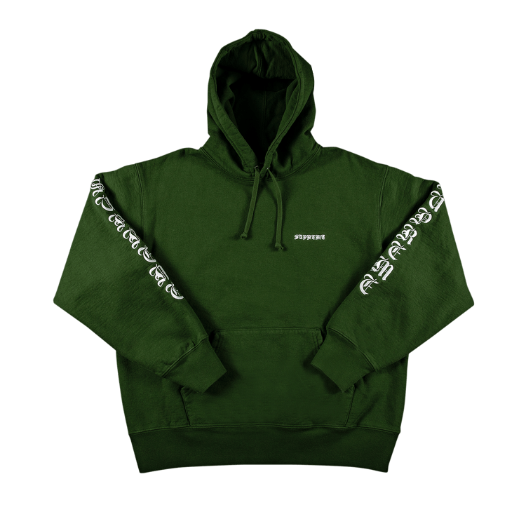 Dark green supreme hoodie sale