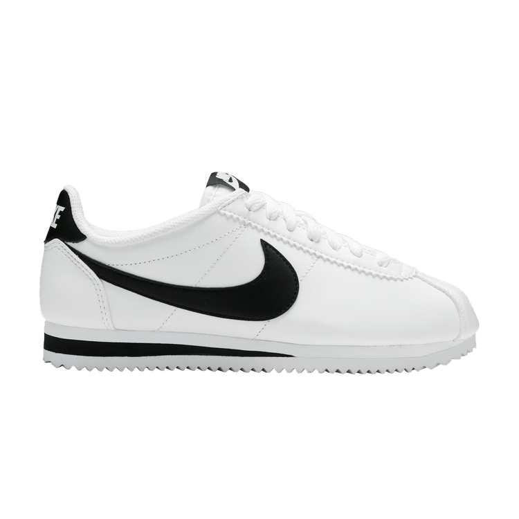 The Classic Nike Cortez Refined In Leather - Black / White •