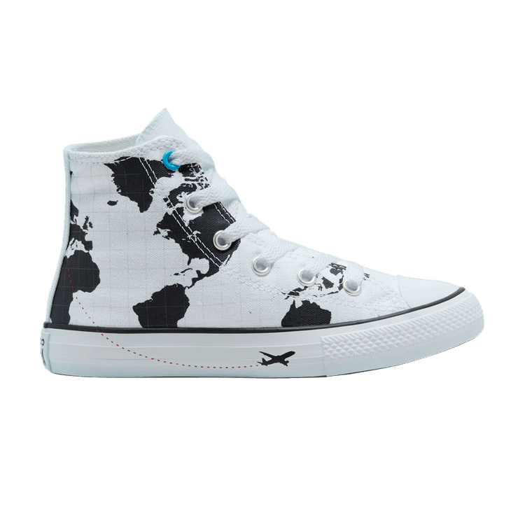 Chuck Taylor All Star High GS 'Geography Class - White Black'