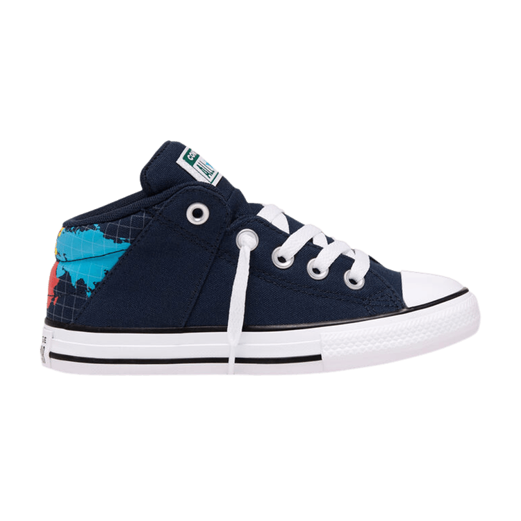 Chuck Taylor All Star Axel Mid Slip-On GS 'Geography Class - Obsidian'