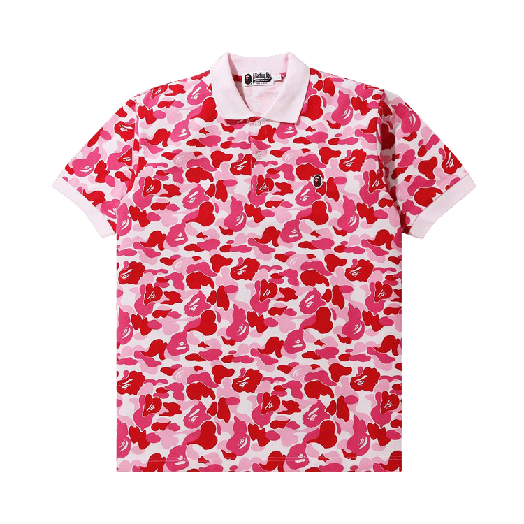Buy BAPE ABC Camo One Point Polo 'Pink' - 1G30 112 003 PINK | GOAT