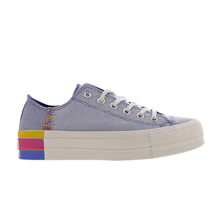 Wmns Chuck Taylor All Star Lift Low 'Ranbow - Ozone Blue'