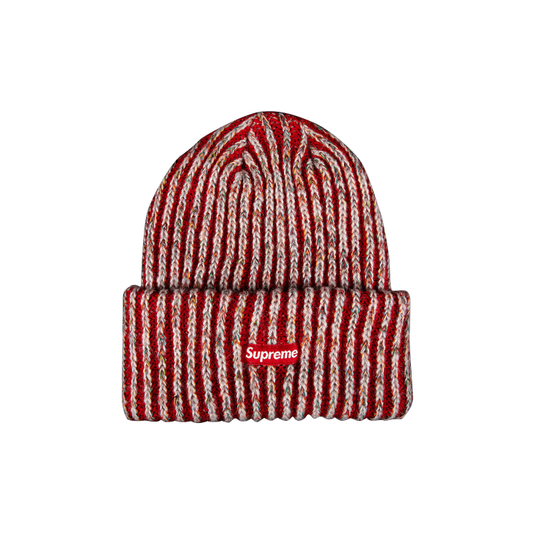 Supreme Rainbow Knit Loose Gauge Beanie 'Red' | GOAT
