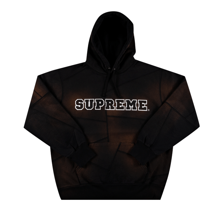Buy Supreme Patchwork Hooded Sweatshirt 'Black' - FW20SW16
