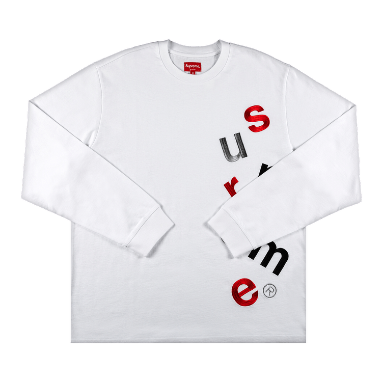 Buy Supreme Scatter Logo Long-Sleeve Top 'White' - FW20KN72 WHITE | GOAT