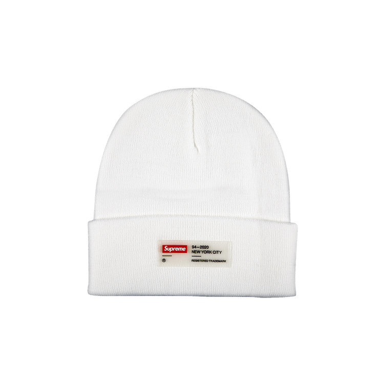 supreme clear label beanie