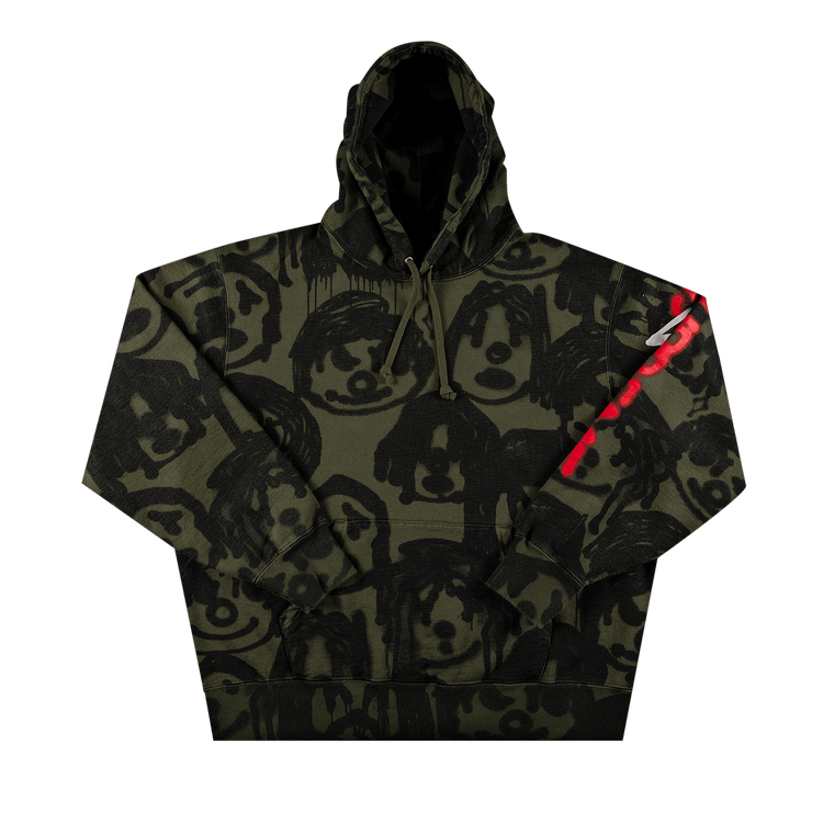 【2024春夏新作】 Yohji x Supreme Buy Yamamoto 'Olive Sweatshirt Hooded トップス