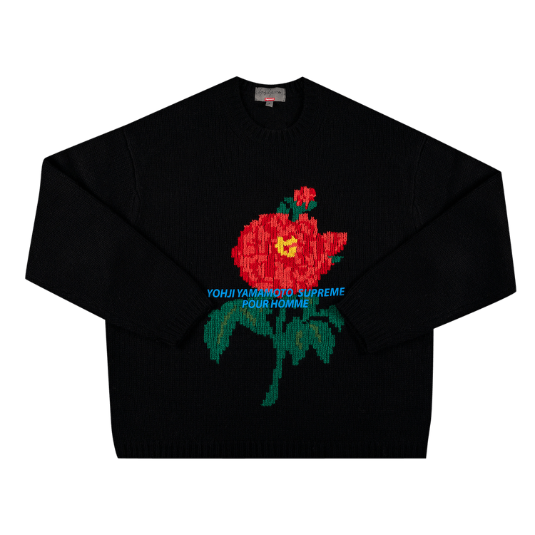 Buy Supreme x Yohji Yamamoto Sweater 'Black' - FW20SK2 BLACK | GOAT