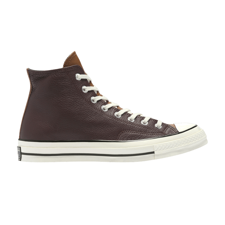 Chuck 70 Leather High 'Colorblock - Dark Root Brown'