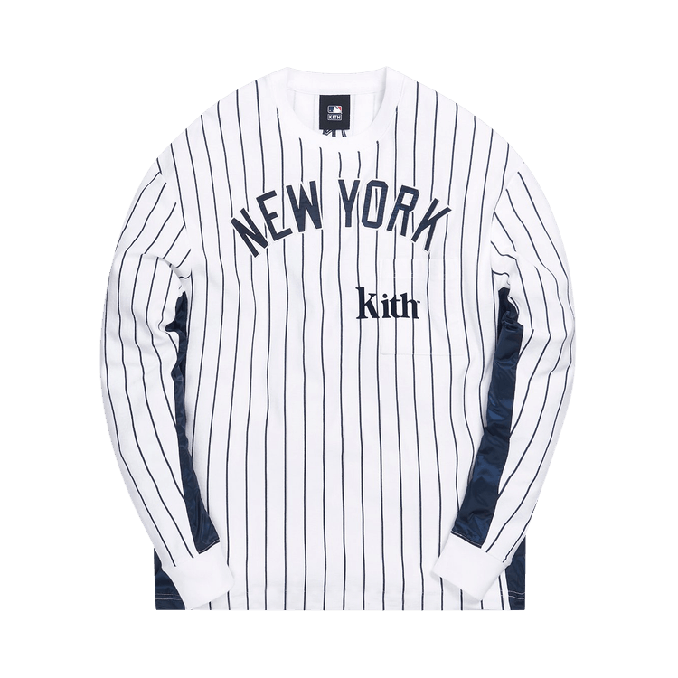 Buy Kith For Major League Baseball New York Yankees Long-Sleeve Combo Quinn  'White Pinstripe' - KH3651 101