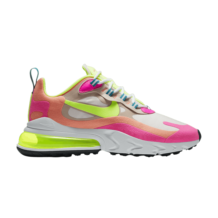 Nike air max top 270 react white/volt/pink/teal