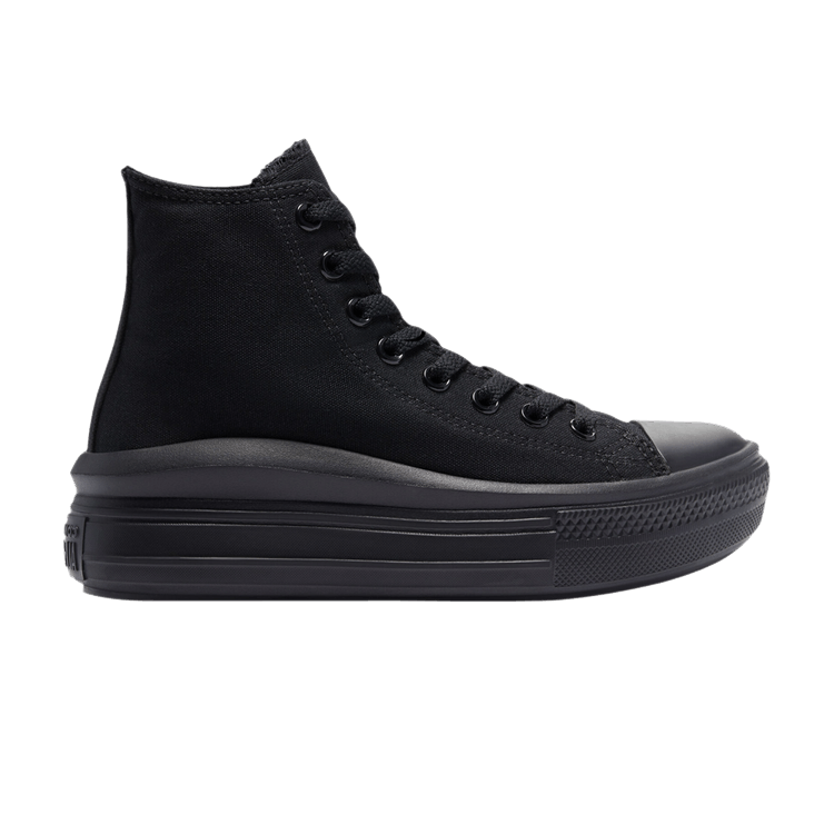 Wmns Chuck Taylor All Star Move Canvas High 'Monochrome - Almost Black'