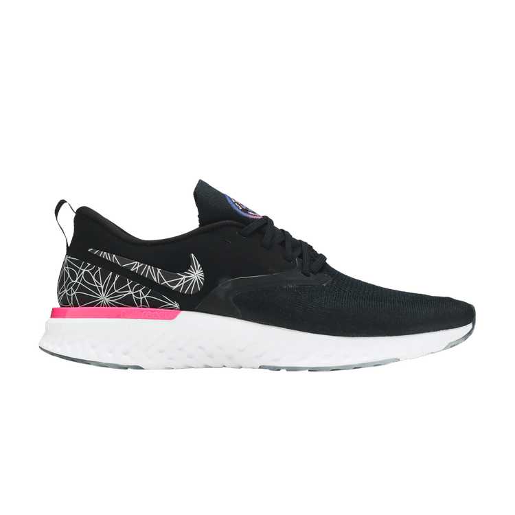 Nike Odyssey React Running Shoes Black White-wolf Grey AO9819-001 Men`s  Sneaker, - Nike shoes Odyssey React - Black, Grey, White