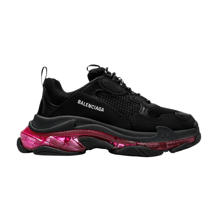 Balenciaga Triple S Sneaker 'Clear Sole - Black Pink Neon'