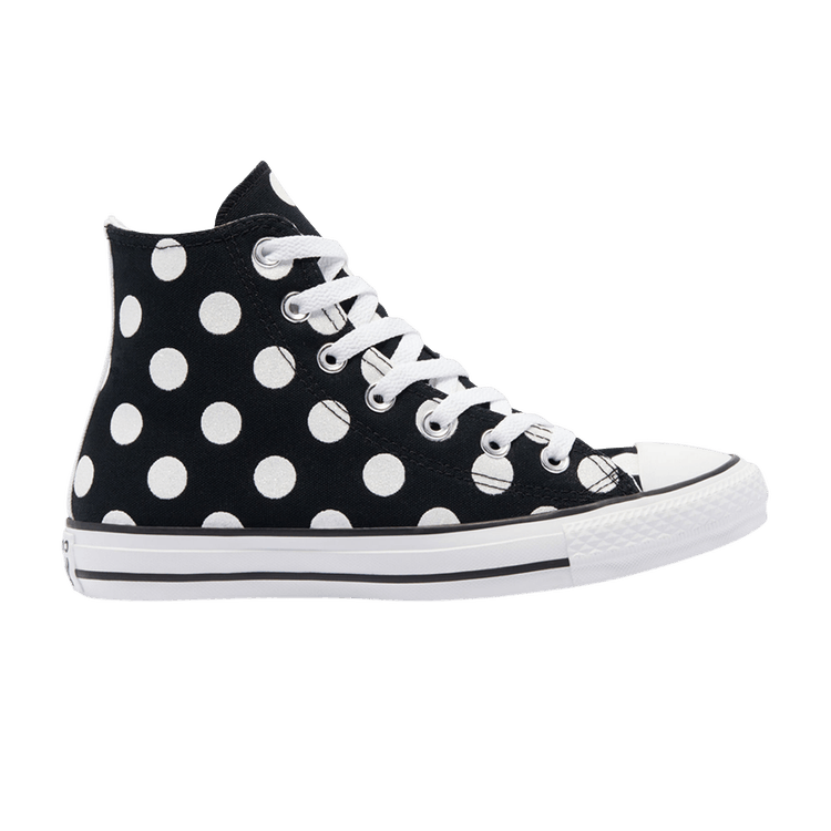 Chuck Taylor All Star High 'Glitter Shine Polkadot - Black'