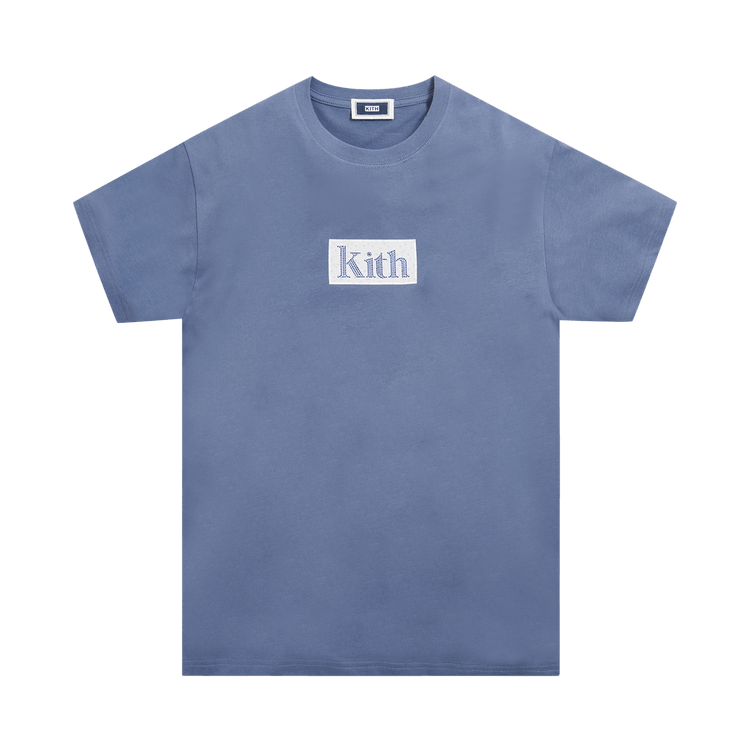 kith blue tile classic logo tee