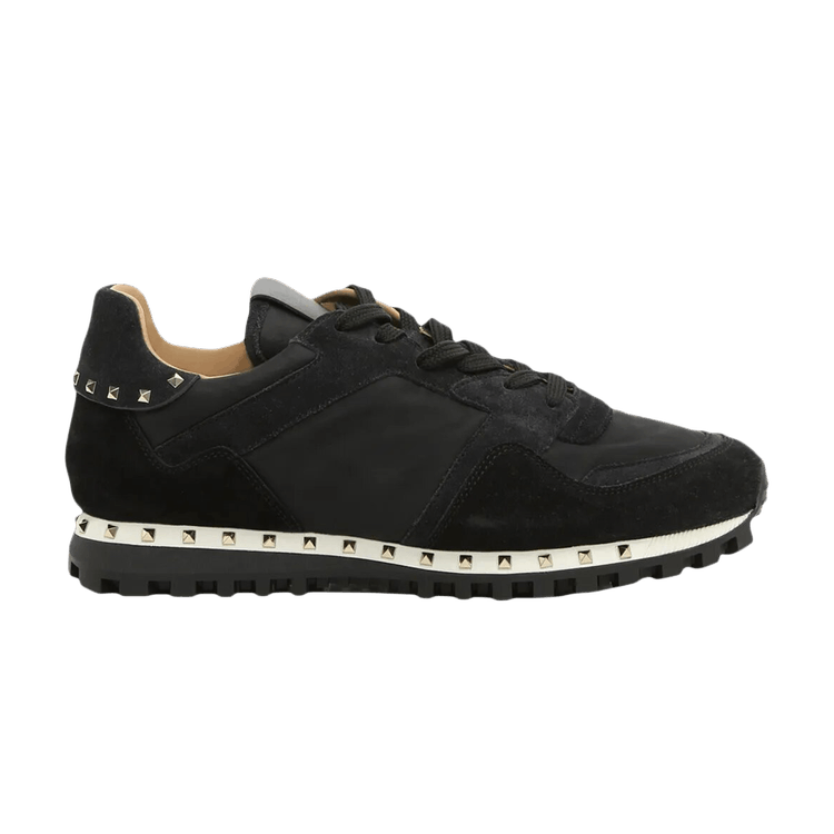 Valentino Rockrunner Nylon Low 'Studded Sole - Black'