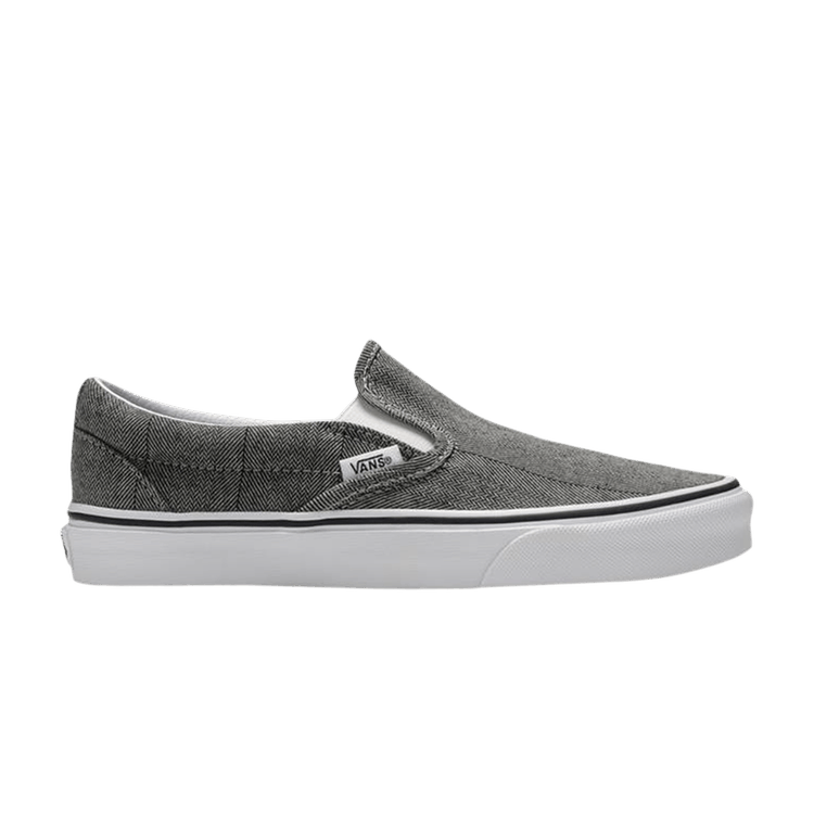 Slip-On 'Herringbone Grey'