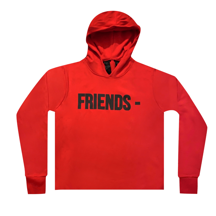 Black and red vlone hoodie online