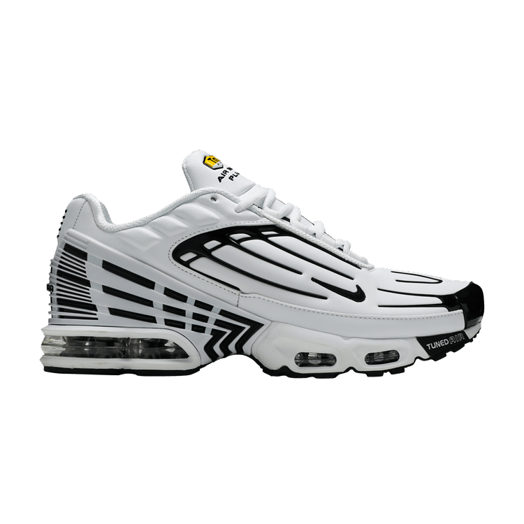 nike air max plus 3 white and black