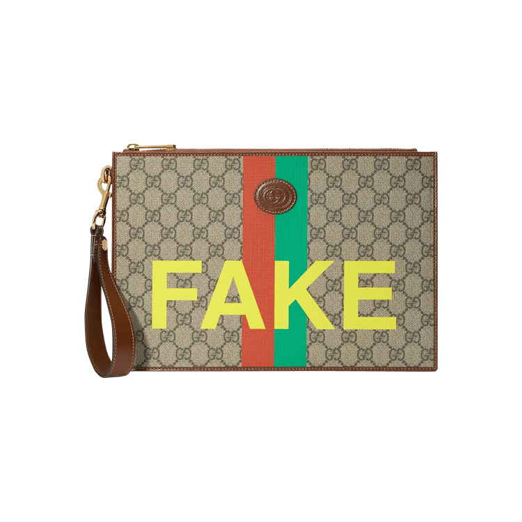 Gucci Not Fake Logo Pouch/ Clutch