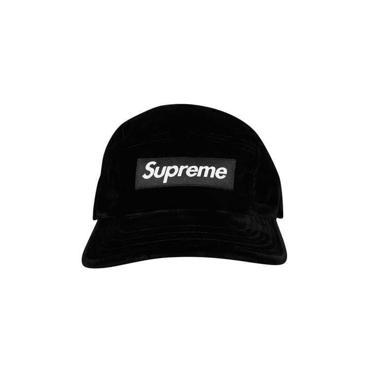 Buy Supreme Velvet Camp Cap 'Black' - FW20H92 BLACK | GOAT