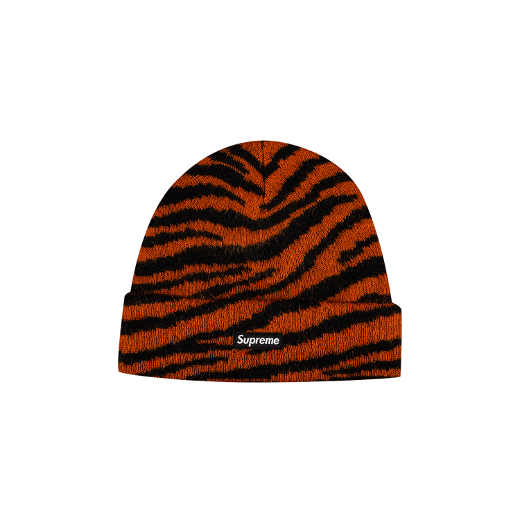 Supreme Mohair Beanie 'Tiger Stripe'