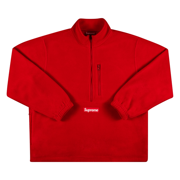 Supreme x Polartec Half Zip Pullover 'Red'