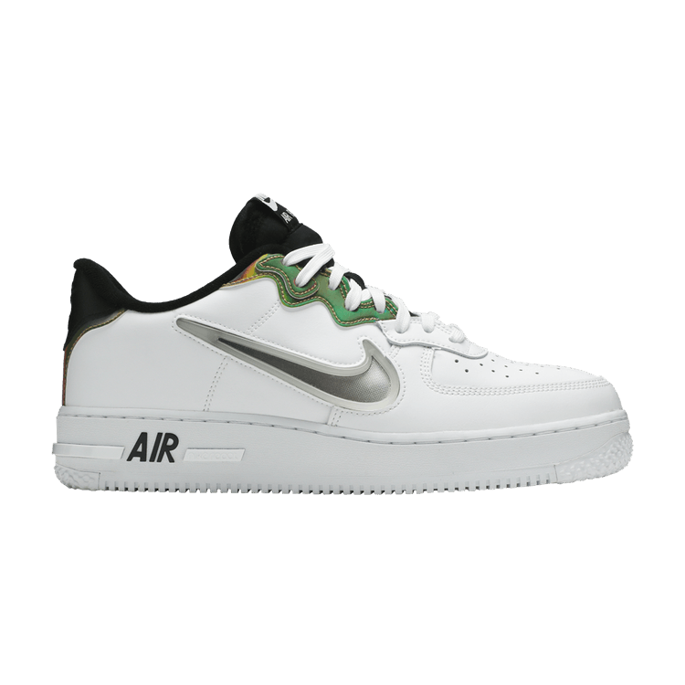 Buy Air Force 1 React White Iridescent CN9838 100 GOAT