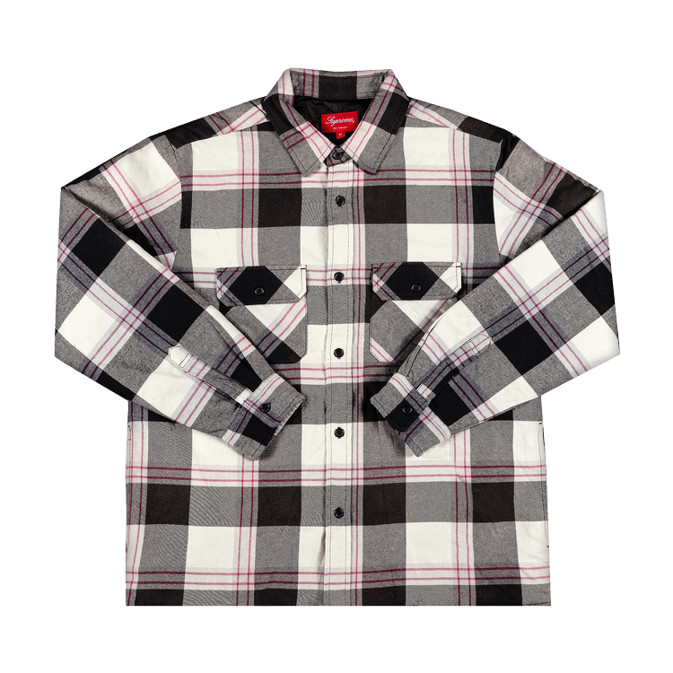 Buy Supreme Quilted Flannel Shirt 'White' - FW20S20 WHITE | GOAT