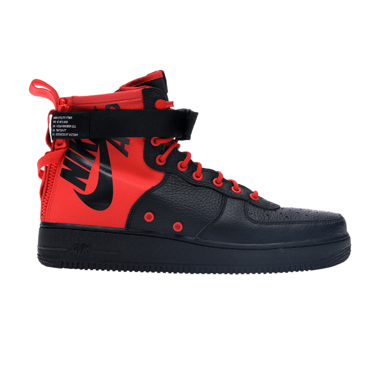 Red and black af1 hot sale high