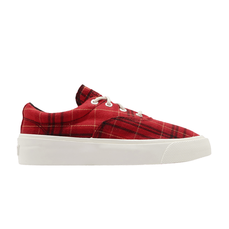 Skid Grip Low 'Twisted Plaid - Haute Red'