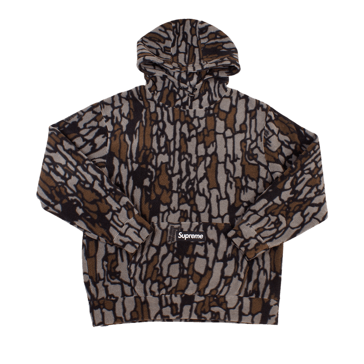 Buy Supreme x Polartec Hooded Sweatshirt Olive Treebark Camo