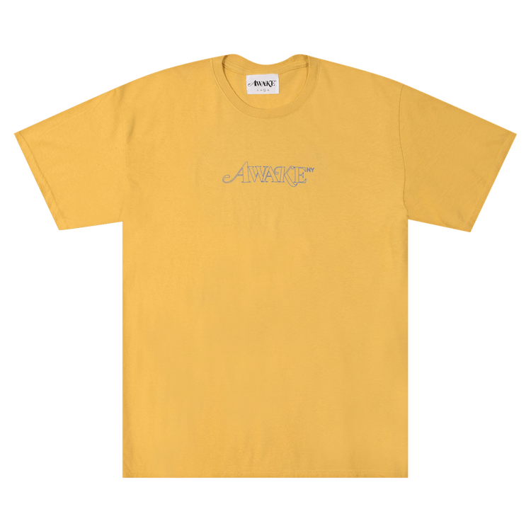 Awake NY Classic Outline Logo Short-Sleeve Tee 'Mustard' | GOAT