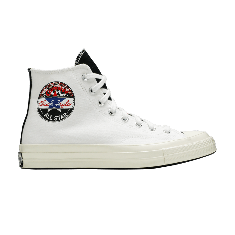 Buy Chuck 70 Hi Logo Play White Rush Blue 166747C GOAT