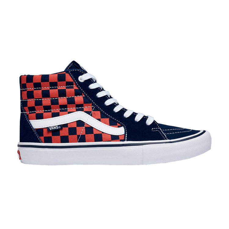 Sk8-Hi Pro 'Checkerboard - Navy Orange'