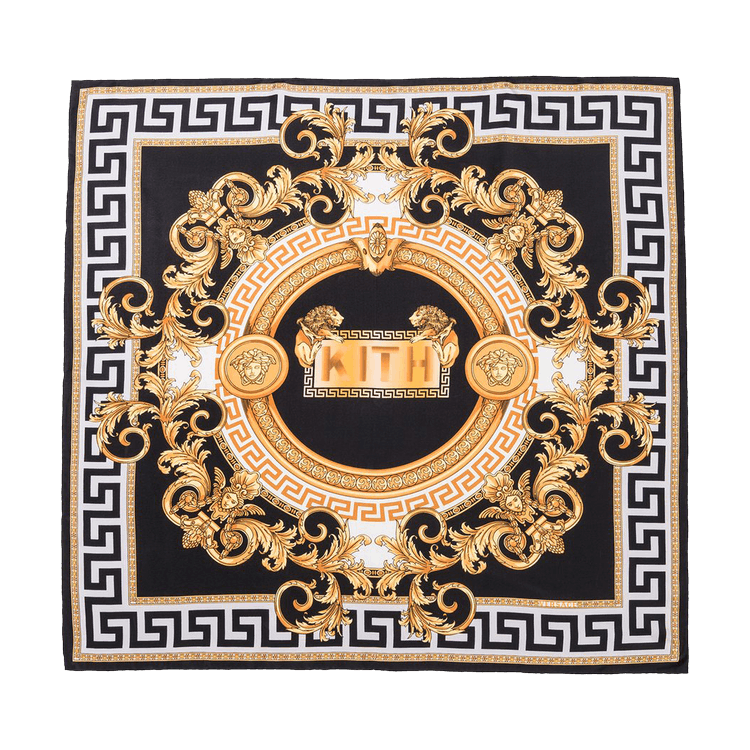 Buy Kith x Versace Silk Scarf 'Black/Gold' - VSIFO9001 IT03182 I7 | GOAT