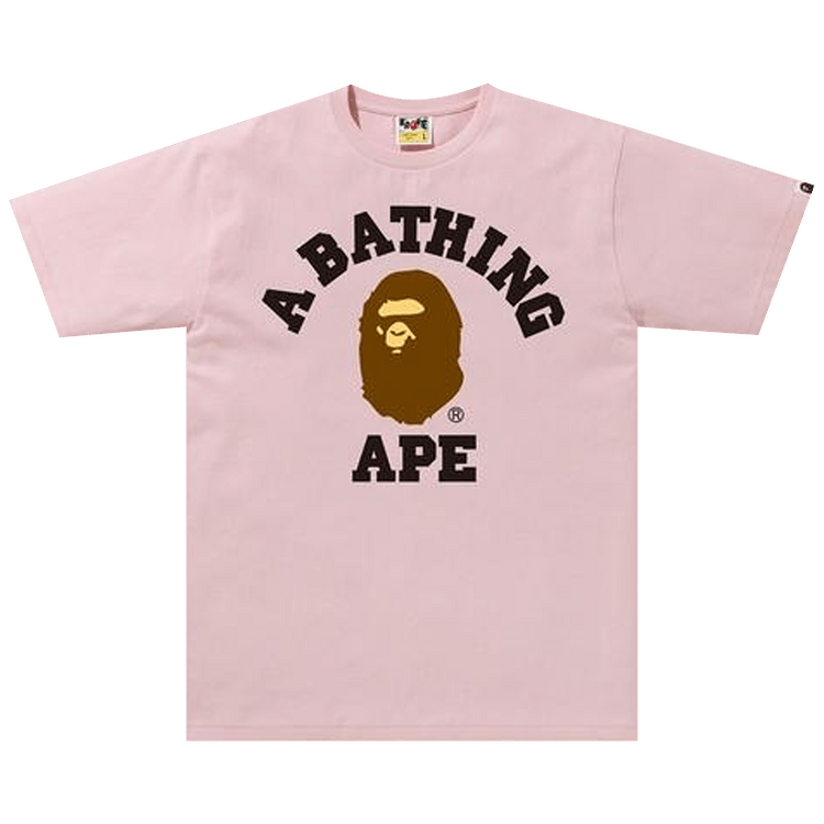 BAPE College L/S Tee (SS25) Pink main image 1