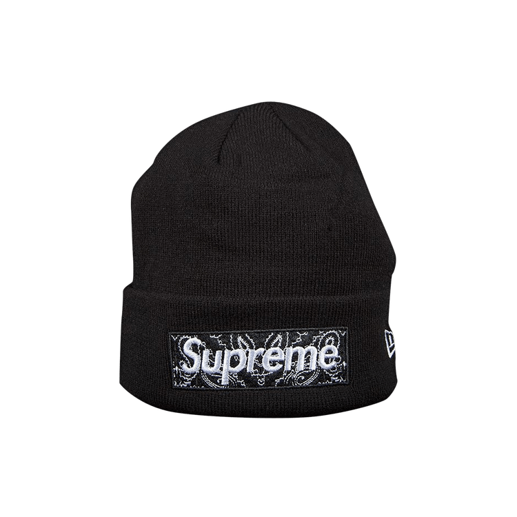 Buy Supreme x New Era Box Logo Beanie 'Black' - FW19BN4