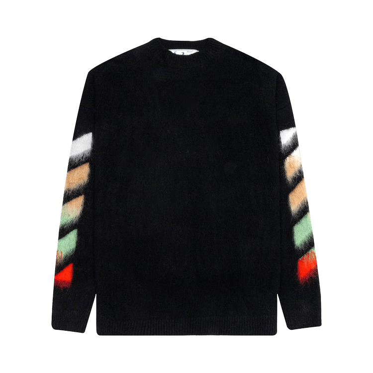 Buy Off-White Brushed Wool Sweater 'Black Multicolor ...