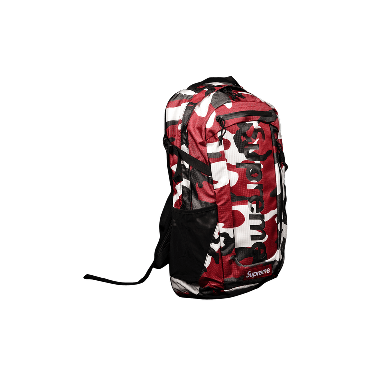 New Authentic Supreme Backpack 2021 Camo Red Black White