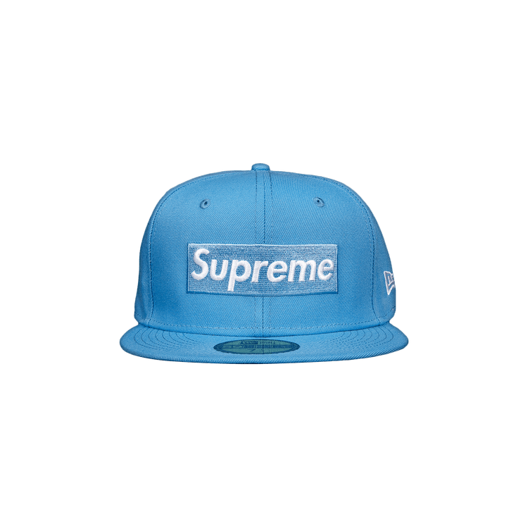 Supreme x New Era Blue 2-Tone Box Logo Fitted Hat Size 7 1/4 * BRAND NEW *