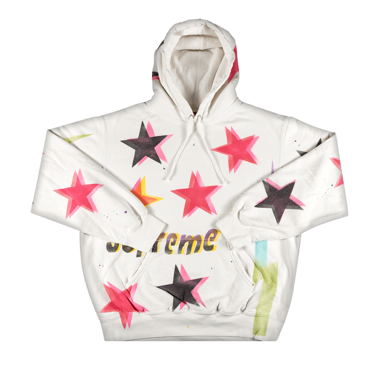 Supreme Gonz Stars Hooded Sweatshirt 'White'