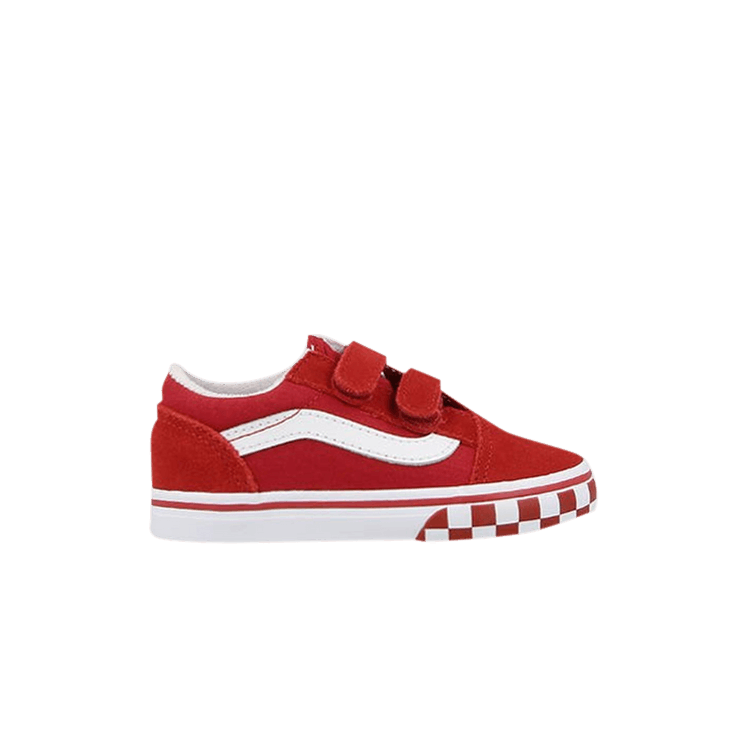 Old Skool V Toddler 'Check Bumper - Chili Pepper'