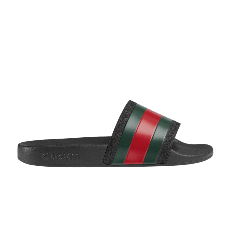 Gucci Pursuit '72 Rubber Slide Kids 'Black' GOAT